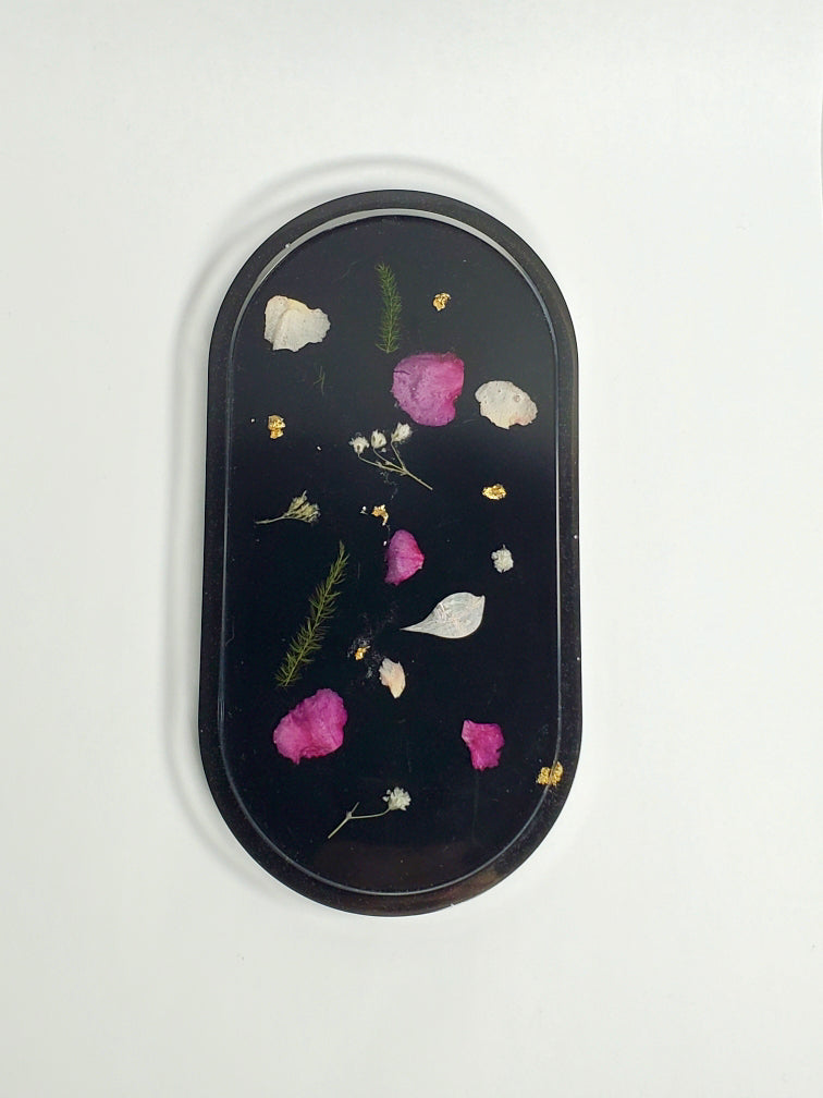 Pink Floral Trinket Tray
