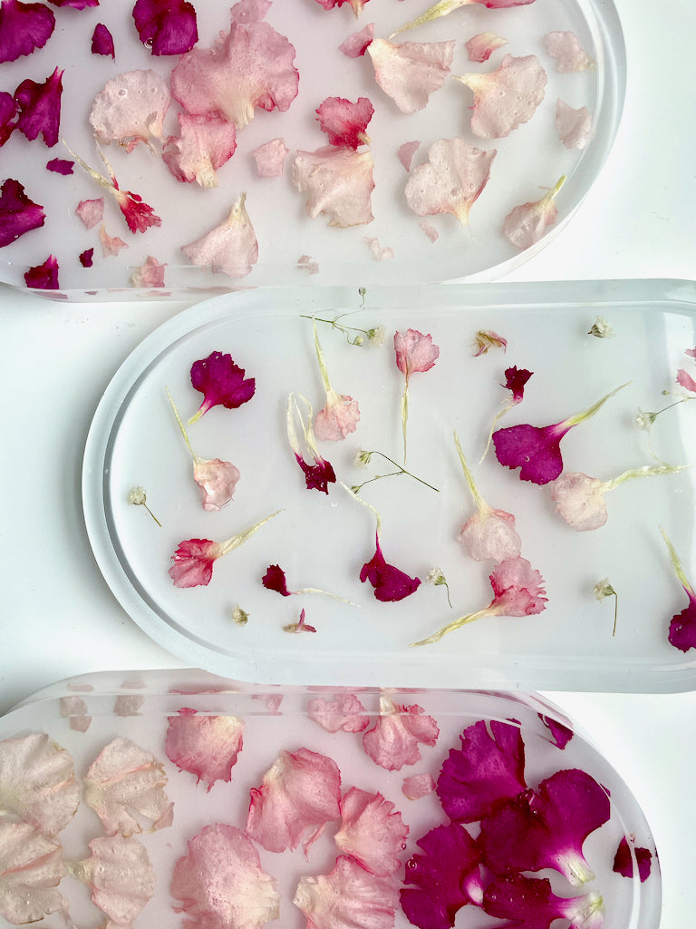 Pink Carnation Trinket Tray