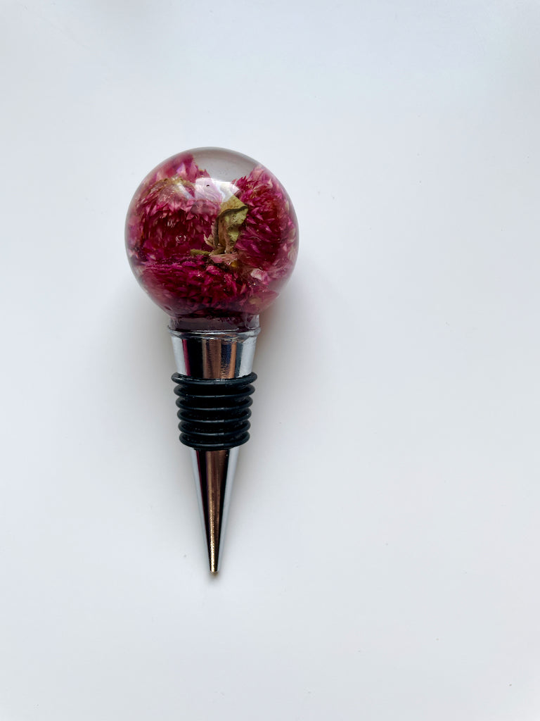 Gomphrena Wine Stopper