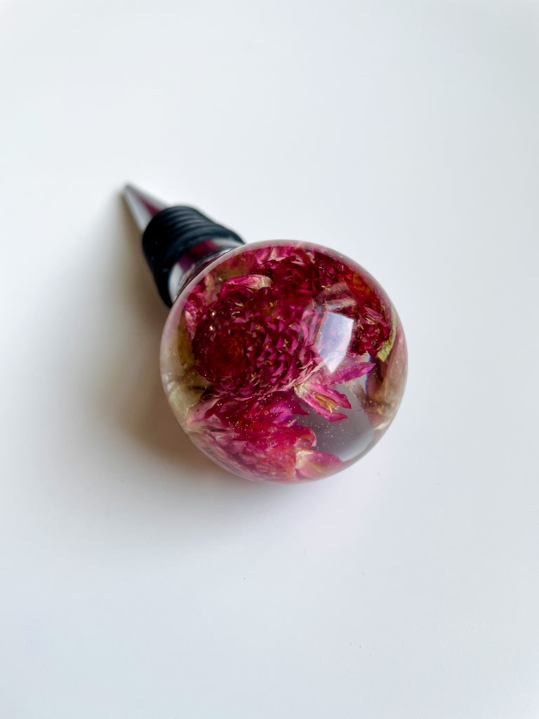 Gomphrena Wine Stopper