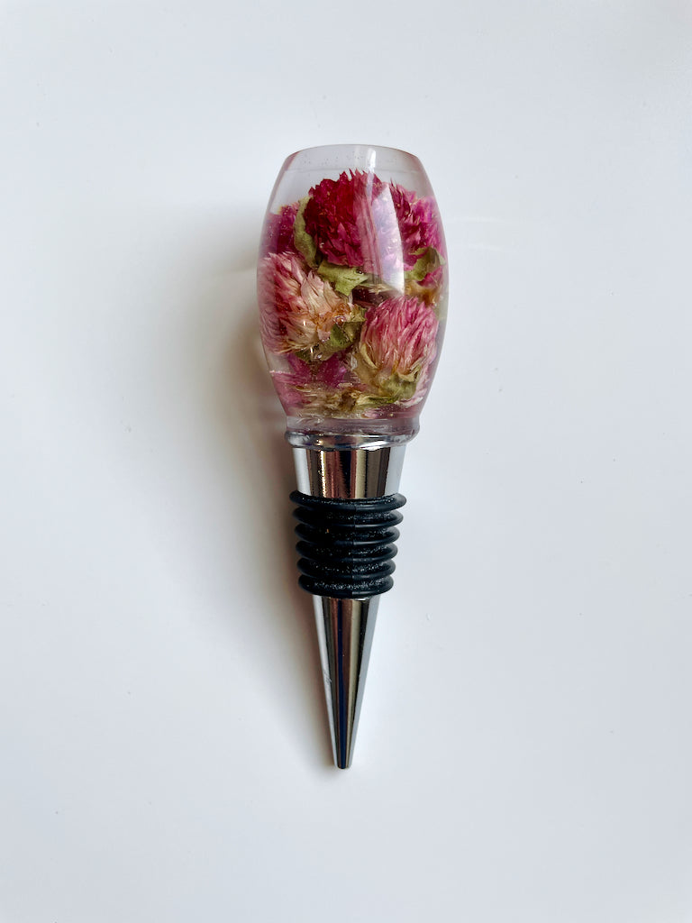 Gomphrena Wine Stopper