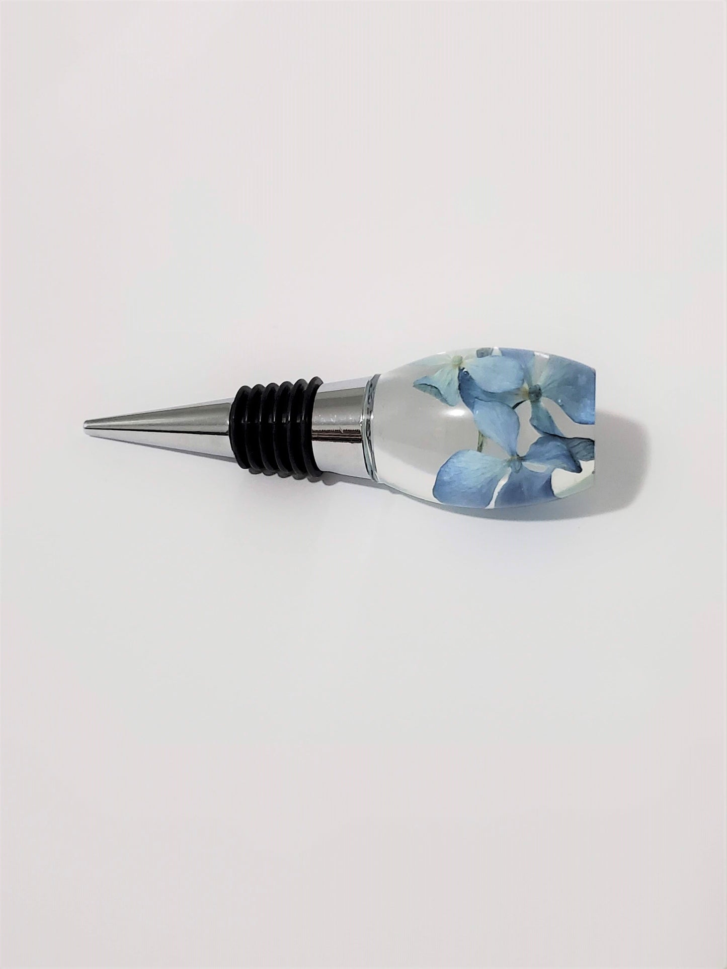 Blue Hydrangea Wine Stopper