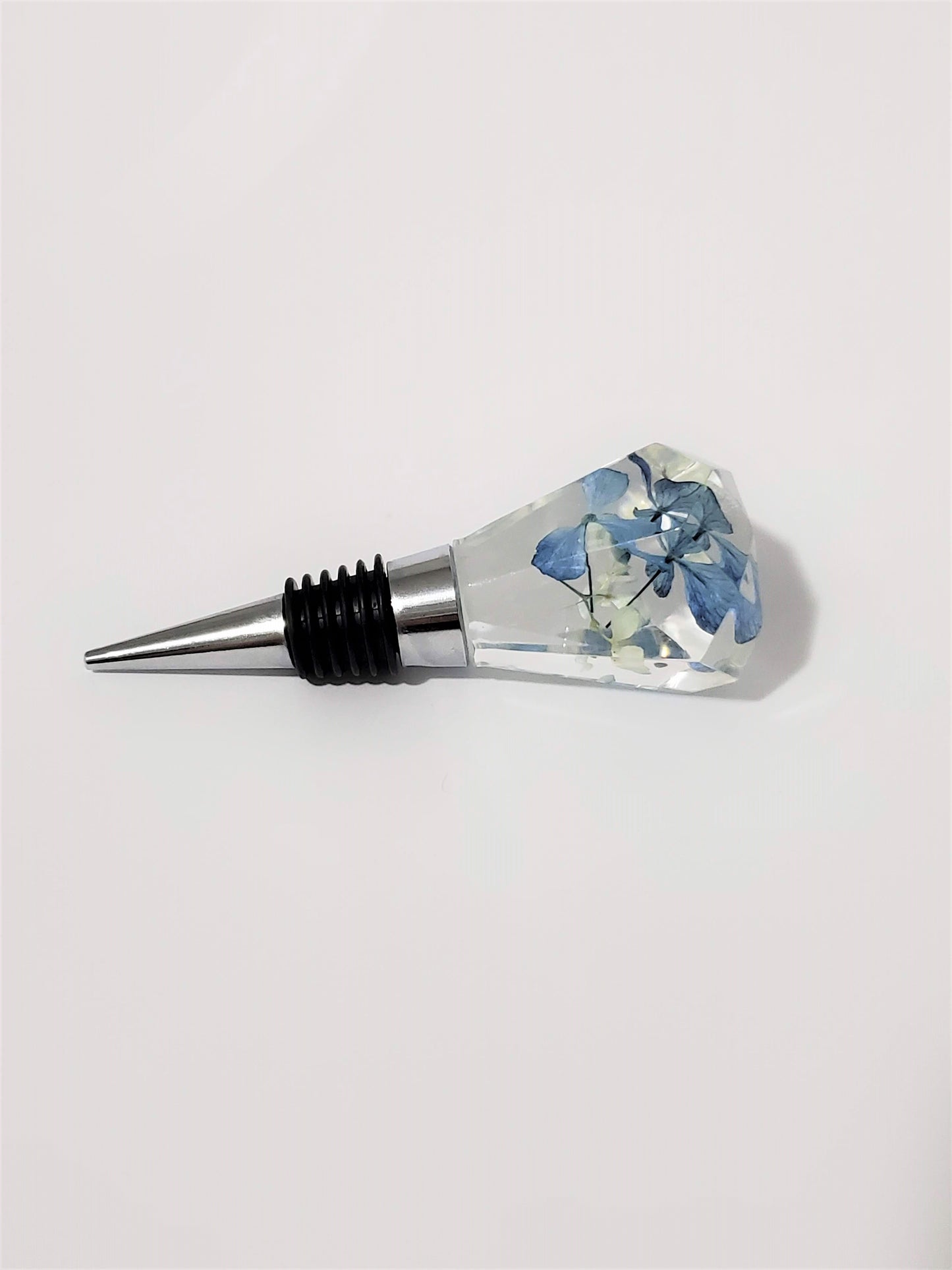 Blue Hydrangea Wine Stopper