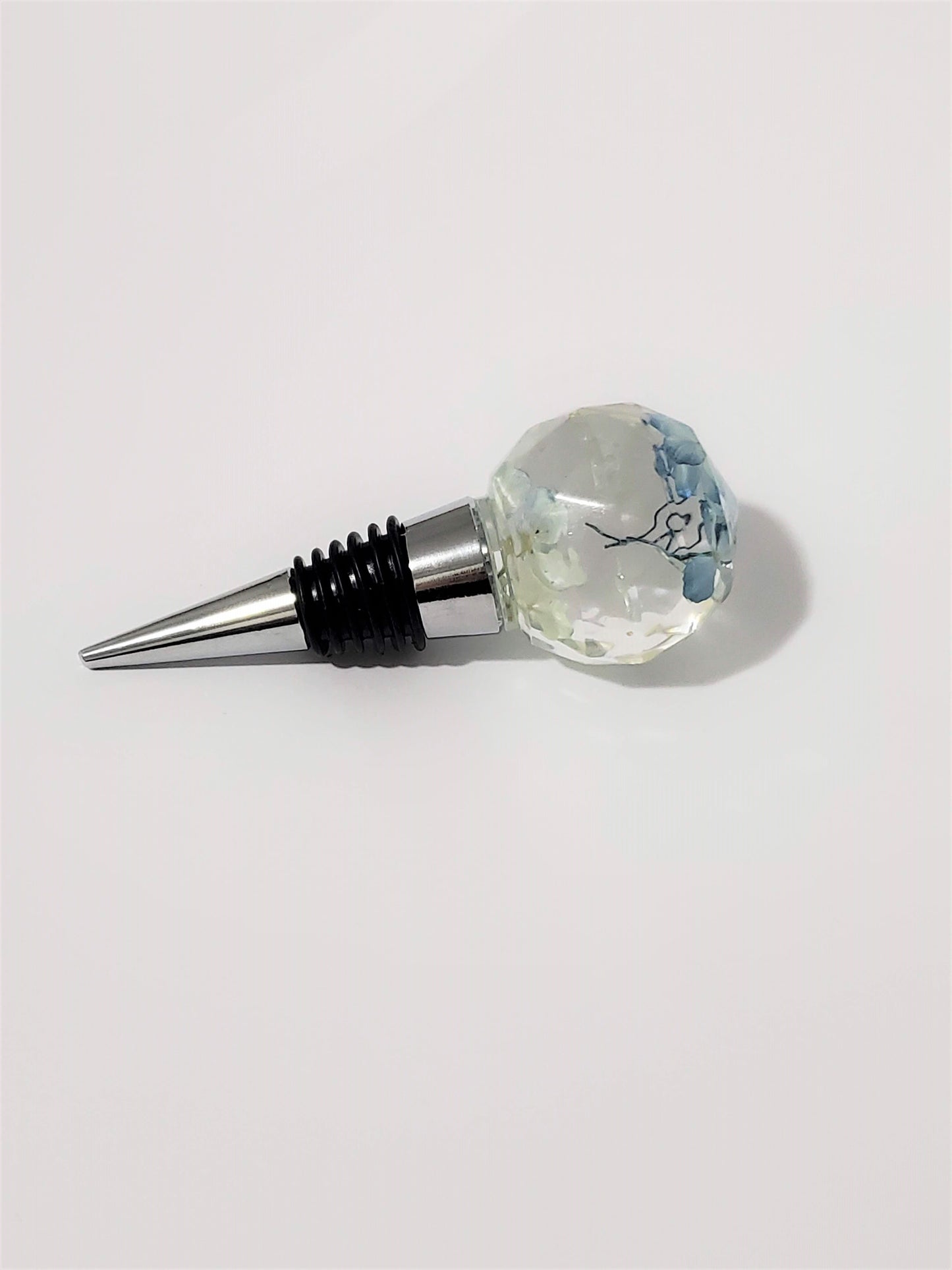 Blue Hydrangea Wine Stopper